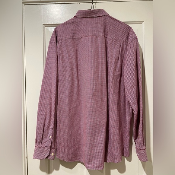 Nautica Mens button down dress shirt red plaid checkered - Picture 11 of 11